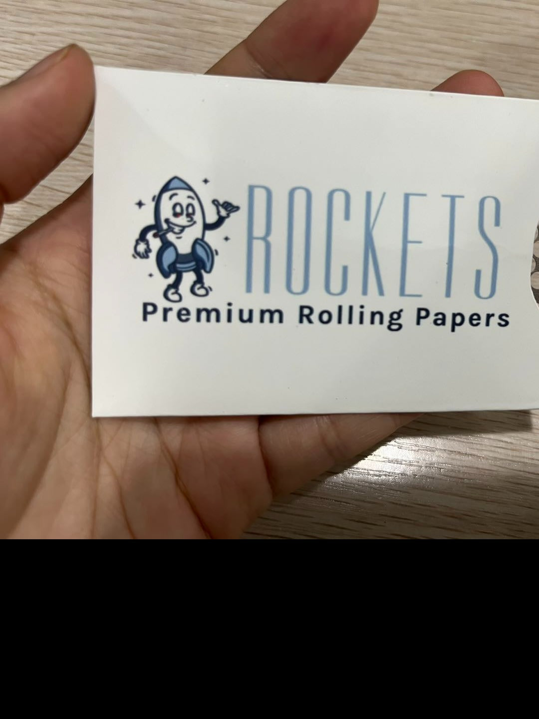 Rockets Premium Rolling Papers - Grinder Card