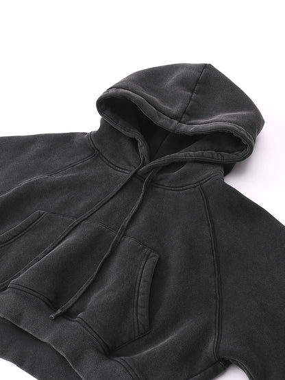 Rockettes Snow Washed Cropped Hoodie